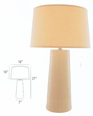 Lite Source Inc Ashanti Ceramic Table Lamp - Ivory IVY